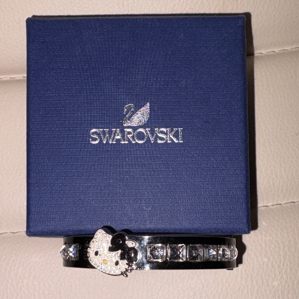 Swarovski Silver Watch with Crystal Details